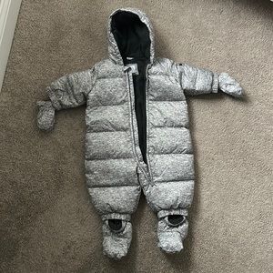 Like New: Baby Gap grey 0-6 months winter puffer